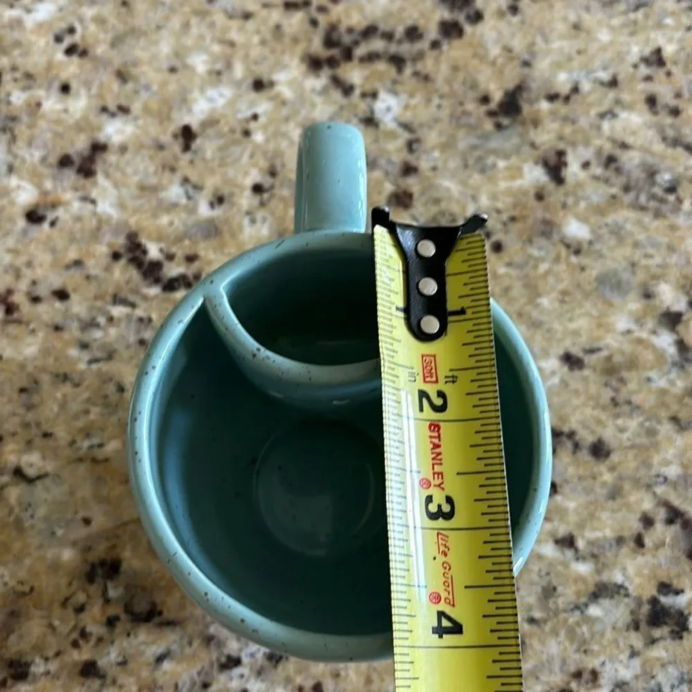 Grasslands Road Polka Dot Blue Teacup Mug With‎ Tea Bag Holder